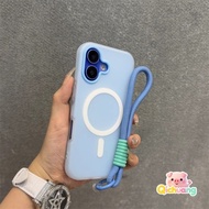 CandyColor Magnetic Case With Wrist Strap For Honor 600 Lite 400 Smart 90 Lite X9D X8D X7D X6D X5C P