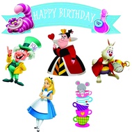 Birthday CUSTOM CAKE TOPPER/ALICE IN WONDERLAND CAKE Decoration