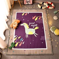 % Pure cotton Floor mats, children's climbing mat Bedtopper/ mattress topper/Queen/Cartoon, cute design Solid color mattress