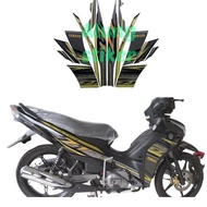 YAMAHA JUPITER Z1 2016 MOTORCYCLE STICKER STRIPING BLACK-GOLD