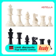 ASTELLA Cái/bộ 32 Quân Cờ Thời Trung Cổ Bằng Nhựa Màu Đen Trắng Cờ Vua Trò Chơi 65/75/95Mm