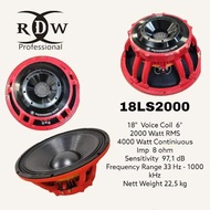 SEAKER RDW 18 INCH 18LS2000 LS2000 LS 2000 SPEAKER SUBWOOFER