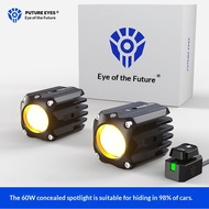 Mini spotlight Future Eyes F150S 60W LED full set IP67 headlights fog lights
