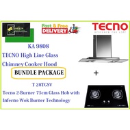 TECNO HOOD AND HOB BUNDLE PACKAGE FOR ( KA 9808 &amp; T 28TGSV)