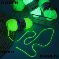 KAREN1 Luminous Chunky Yarn Novel Functional Weave Handmade Hand Knitted