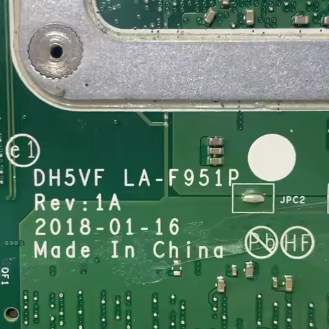 Mainboard DH5VF LA-F951P For Acer AN515-52 Laptop Motherboard NBGXB11002 With SR3YY I7-8750H CPU N17