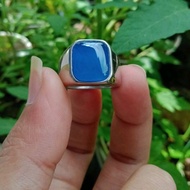 Blue spirit agate ring box natural