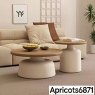 Cream Style Apartment Coffee Table Living Room Household Small Apartment Side Table Simple Influence