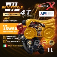 TRIMOLY-X GP SERIES 15w50 4T 1L ESTER+PAO Fully Synthetic API SP JASO MA2 Motorcycle Engine Oil Miny
