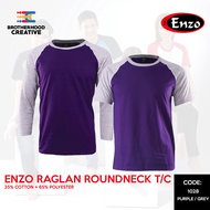 Tshirt Raglan Roundneck Enzo - Purple / Grey (Unisex)