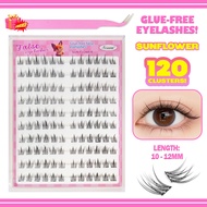 Eyelash Extension Set Self-120 Cluster Glue-Free False Adhesive Eyelash Clusters No Glue Needed