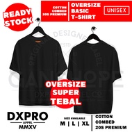 OVERSIZE   KAOS BAJU POLOS KATUN BAMBU 20S SUPER TEBAL ORIGINAL PREMIUM KATUN  OVERSIZED COTTON BAMB