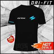 NEW Shimano GRX Logo Bicycle Cycling DRI FIT Microfiber Performance Tee 160 GSM SS Short Sleeve Unis