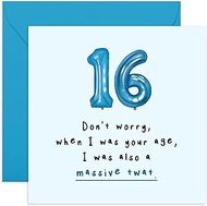 Central 23 - Funny 16th Birthday Card for Him - 'I Was A Massive T' - Cheeky Birthday Card for Her -