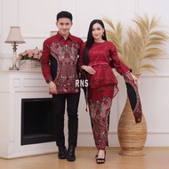 batik couple kebaya / couple kebaya premium / kebaya brokat mewah / bisa bayar ditempat (COD) / keba