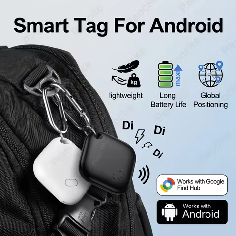 Android Smart Tracker Tag Compatible with Google Find Hub Location Tag GPS Tracker Key Finder Wallet
