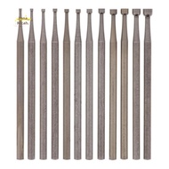 12 Pcs Round Cup Burr Set, 3/32Inch Shank Wire Rounder Bits Jewelry Carving Bits (0.8-3.0mm)