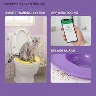SAV Cat Toilet Training System Cat Toilet Training Kit Teach To Use Reusable Cat Sandbox Toilet Seat