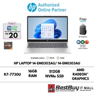 HP Laptop 14-em0302AU/ 14-em0303AU ( Ryzen 7 7730U, 16GB, 512GB SSD, AMD Radeon™ Graphics)