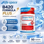 Life Space Shape B420 Probiotic Plus 50 Capsules | Advanced Weight Management & Gut Health