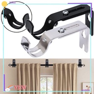 YEW 1pc Curtain Rod Holder, Adjustable Hanger for 1 Inch Rod Curtain Rod Brackets,  Hardware Home Metal Window Curtain Rod Support for Wall