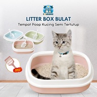 Round Cat Litter Box - Cat Litter Box Cat Toilet - Cat Free Sand Scoop - Cat Litter Box Cat Litter B