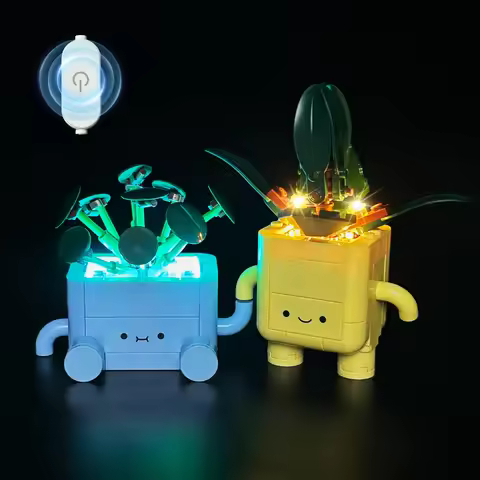 LYBMTWF LED Lighting Kit Compatible with Lego 10349 Happy Plants (NOT Include The Model Bricks)