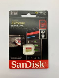 Sandisk 128GB 全新原裝香港行貨記憶卡 Extreme A2 4K UHD R:190MB W:90MB TF MicroSDXC Card SDSQXAA-128GB-GN6MN