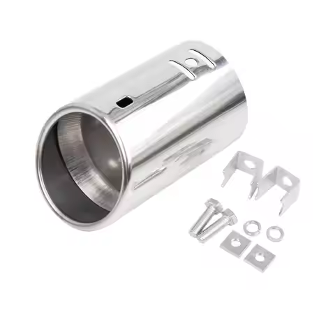 X AUTOHAUX Universal Car Stainless Steel Exhaust Rear Tail Muffler Tip Pipe Fit Diameter 3.18cm/1.25