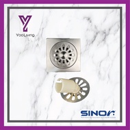 Sinor - Stainless Steel With Washing Machine Connector Floor Grating 6 inch 15 cm (SD-417-6) | High 