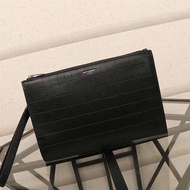 YSL (SAINT LAURENT) Counter Style, Imported First Layer Cowhide Embossed Handbag, Trendy Fashion Ele