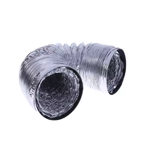 New 4 Inch 100mm Ventilator Pipe PVC Aluminum Tube Air Ventilation Pipe Hose Flexible Exhaust Duct 3