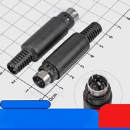 [2 Pieces]- Mini DIN Male Head 7 Pins IC2 Component Wire Connector