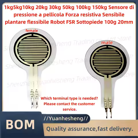 !Brand new and original 1kg5kg10kg 20kg 30kg 50kg100kg150kg Film Pressure Sensor Resistive for Sensi