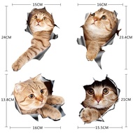 Taiwan Shipping 3D Three-Dimensional Cute Kitten Car Sticker Body Cover Scratches Cover Decorative S