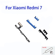 ปุ่มปรับระดับเสียงปุ่มเปิดปิดสายเคเบิ้ลยืดหยุ่นสำหรับ Xiaomi Redmi 7/Redmi7อะไหล่สายเคเบิล