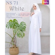 Zx777 Gamis Dewasa Nibras Ns 071 Putih Baju Gamis Nibras Syari Wanita