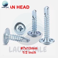 COD 100pcs/pack Pan Head Screw For Metal Panhead Screw Self Tapping Metal Screw Flat Screw Window Sc