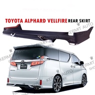 ALPHARD VELLFIRE 2015-2020 AERO REAR SKIRT LIP + CHROME PP MODELLISTA