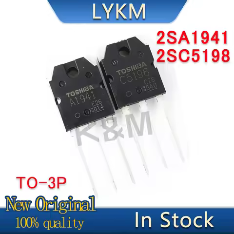 10/PCS New Original 2SA1941 A1941 2SC5198 C5198 (5PCS A1941 + 5PCS C5198) TO-3P Fever audio amplifie