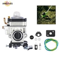52cc 49cc 43cc Engine Carburetor with Intake Pipe Complete Metal Replacement Set