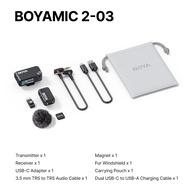 Boya boyamic 2 mic-rô không dây ve áo mic nhỏ ai-powered tiếng ồn hủy bỏ Microphone cho vlogging And