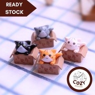 Cute cat mechanical keyboard keycaps, cute cat keyboard keycaps