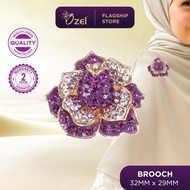 Ozel Flower Brooch B326 Kerongsang Tudung Pin Tudung, Hijab, Songkok, Baju Kurung, Kebaya, Baju Melayu Hari Raya Puasa