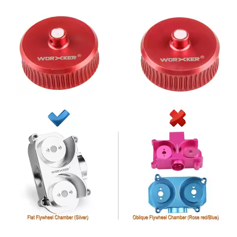 Worker Mod 2PCS Power Type Aluminum Alloy Flywheels Modification Kits for Nerf N-strike Elite Stryfe