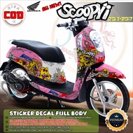 Full Body Decal Sticker Honda Scoopy FI 2013-2017 Variation CA1402 Custom Design