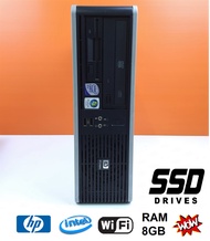 HP Compaq dc7900/6000 Small Form Factor-CPU intel E8400 3.0GHz -RAM 8GB -HDD SSD 120GB -Wi-Fi