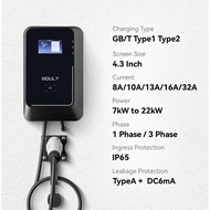 Boult Wallbox EV Charger + App Control 7kW / 11kW / 22kW Type 2 AC Home EV Charger (Free Consultatio