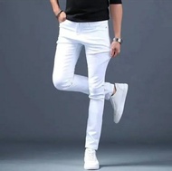 celana pensil putih pria celana jeans putih pria celana panjang putih