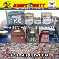 ( pink mix ) diy Full Set Epoxy Colour Flake Coating ( 1KG FLAKE / 1L PRIMER / 1L CLEAR COAT ) Toilet Floor Slab Leaking